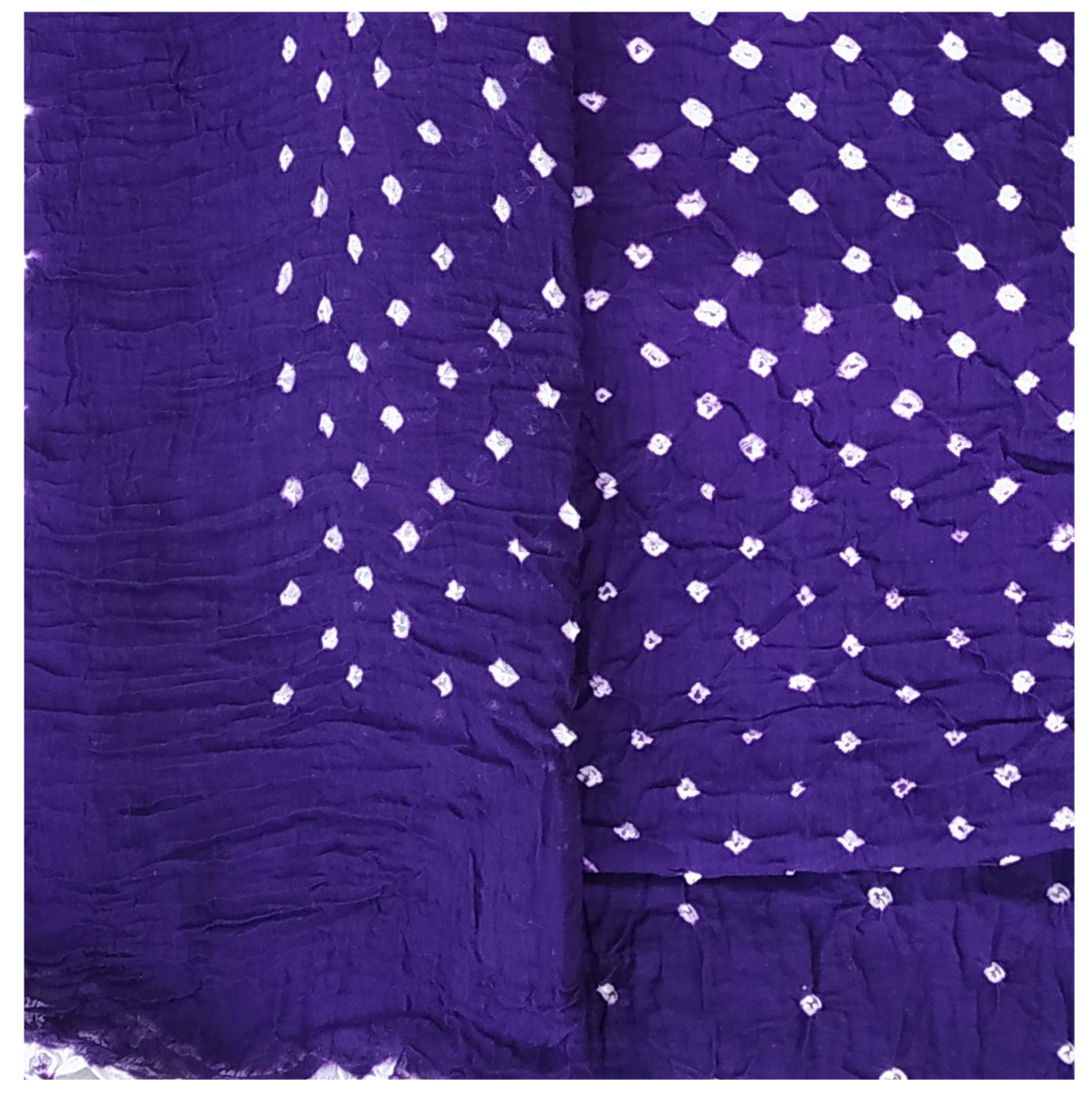 Indigo Blue Bandhani Dress - AHVAN Handicrafts