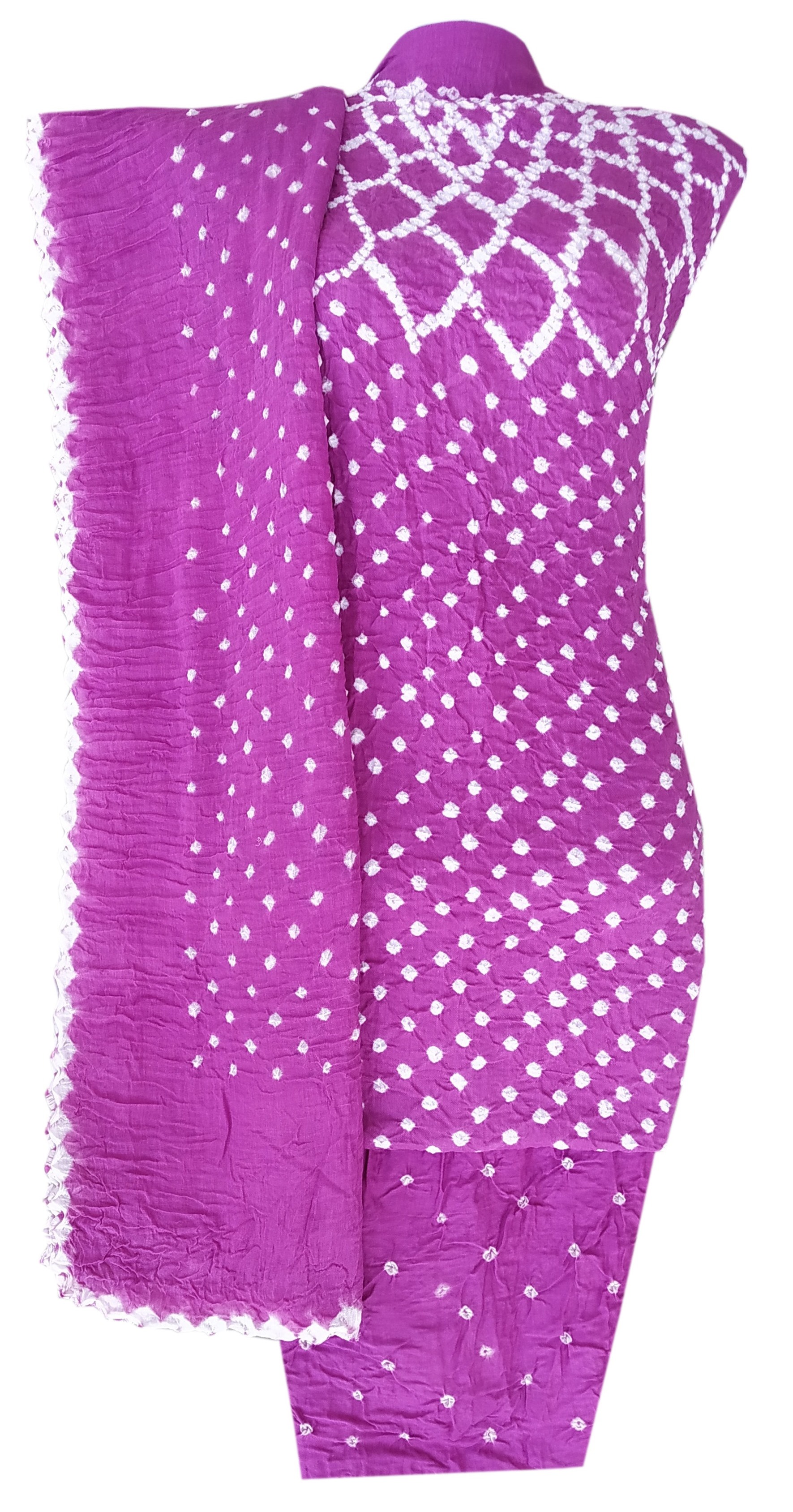 Purple Bandhani Dress - AHVAN Handicrafts