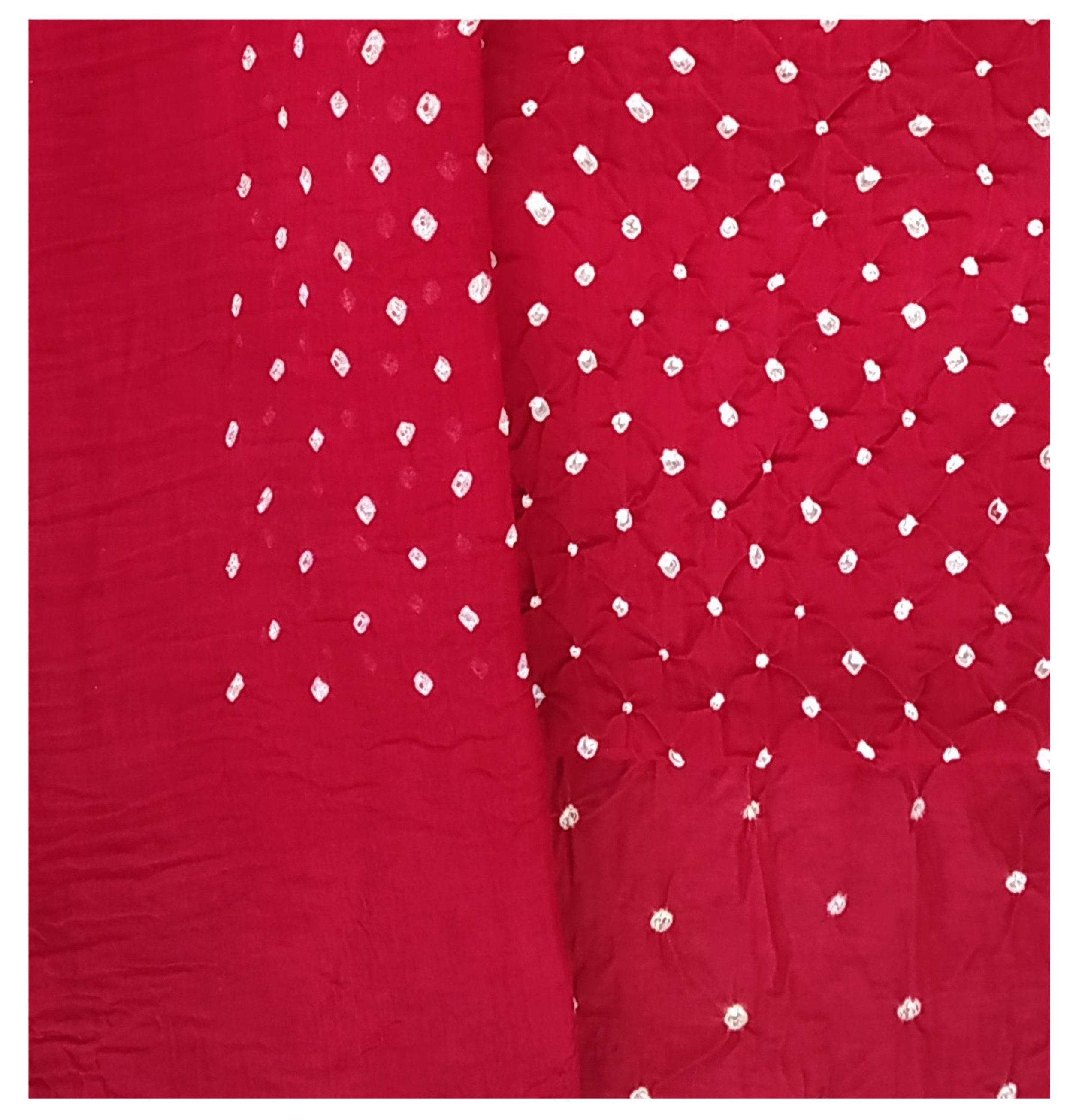 Red Bandhani Dress - AHVAN Handicrafts