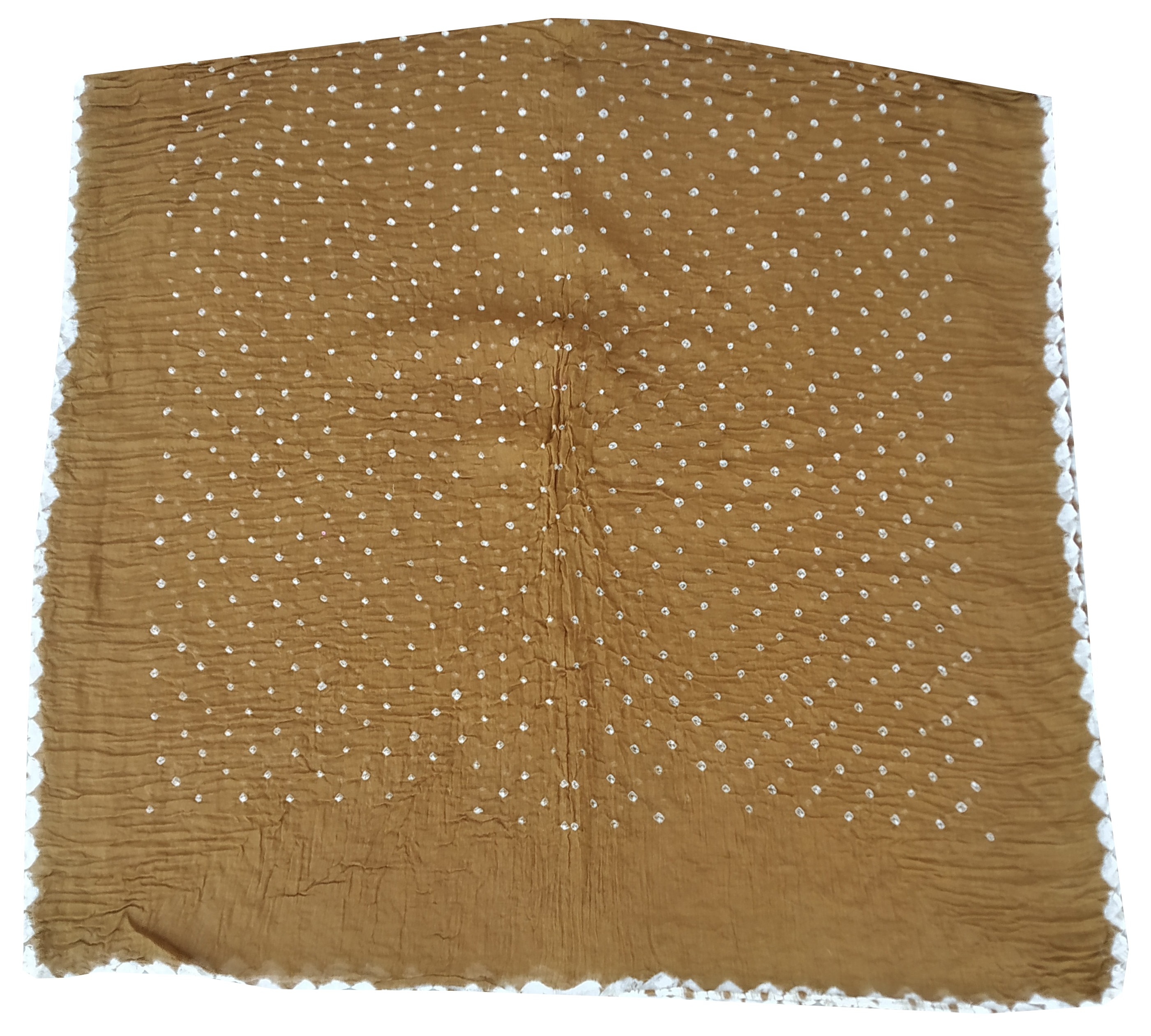 Khakhi Bandhani Dress - AHVAN Handicrafts