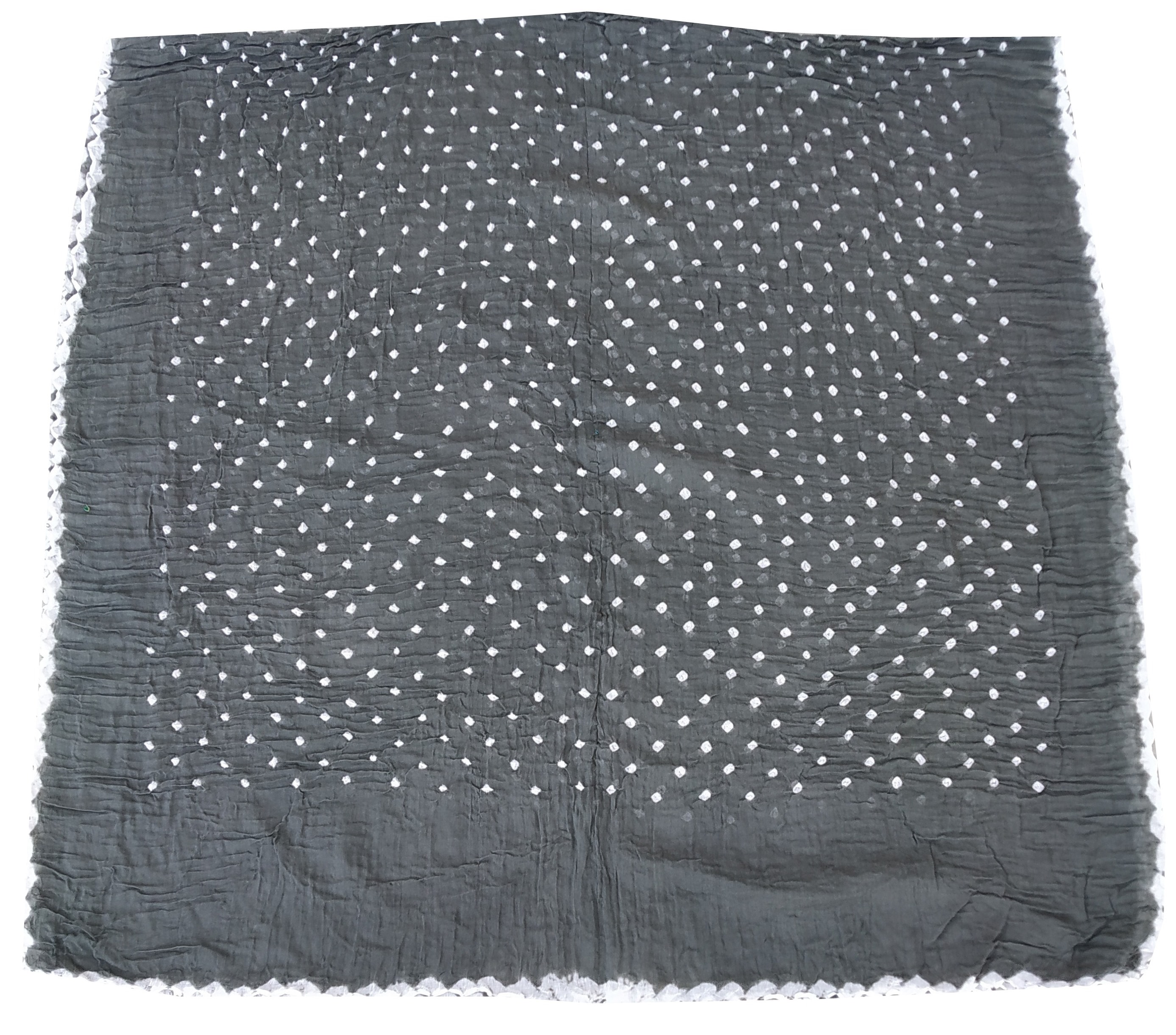 Dark Grey Bandhani Dress - AHVAN Handicrafts
