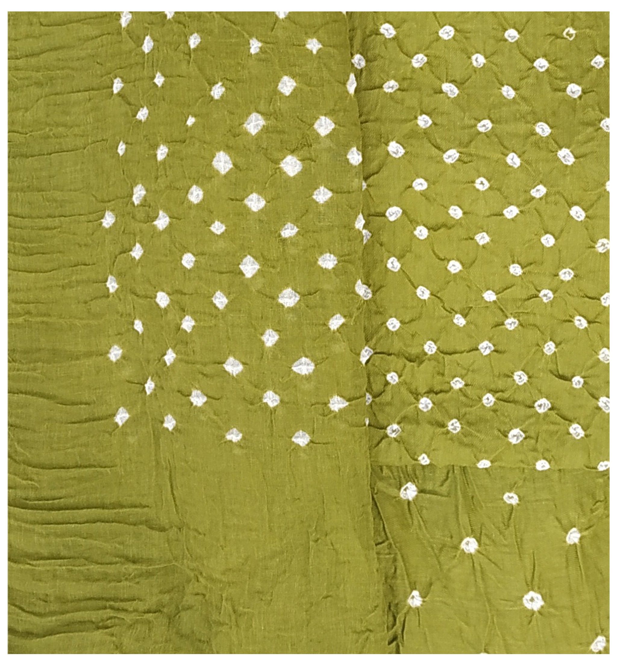 Parrot Green Bandhani Dress - AHVAN Handicrafts