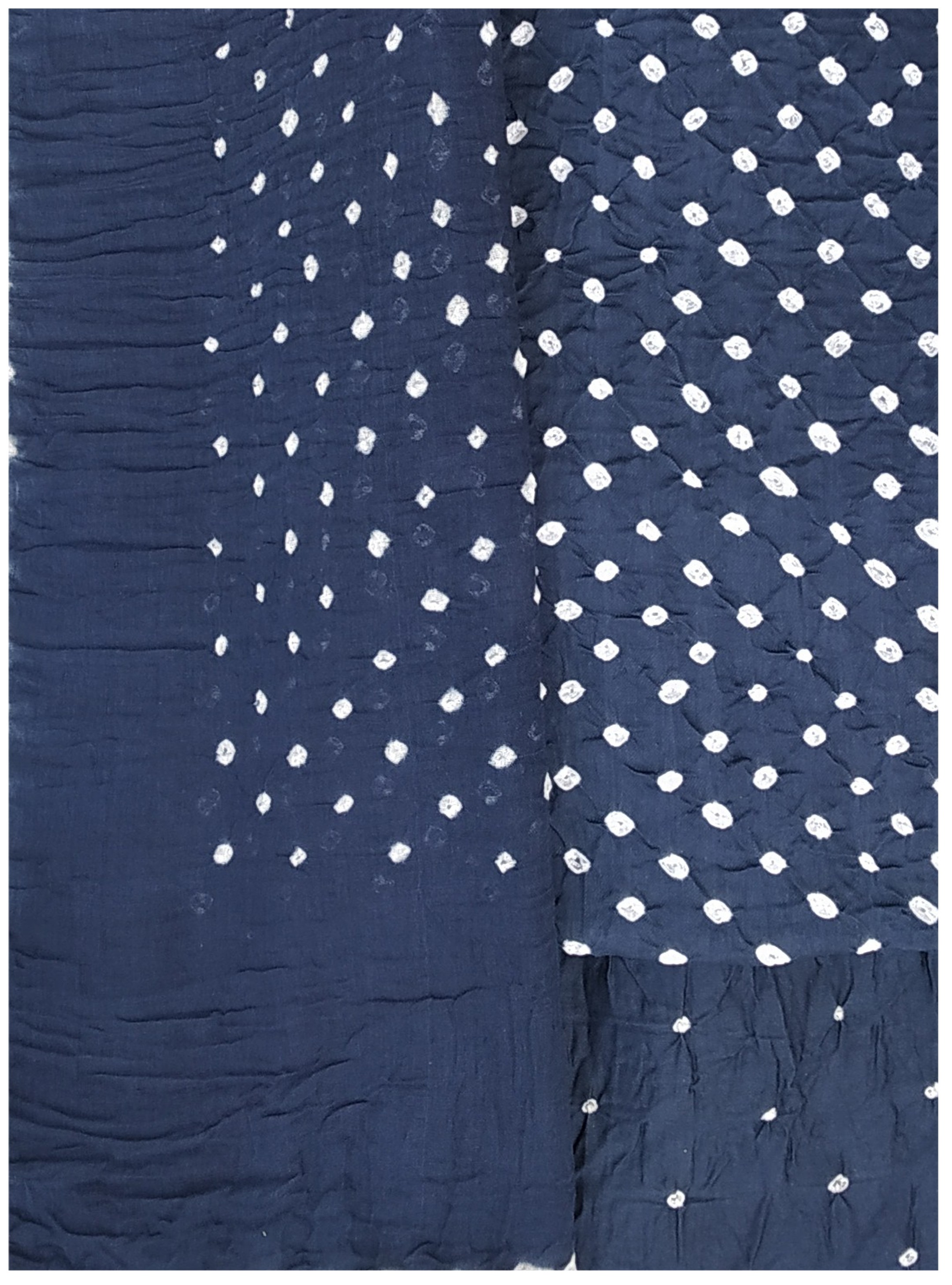 Denim Blue Bandhani Dress - AHVAN Handicrafts
