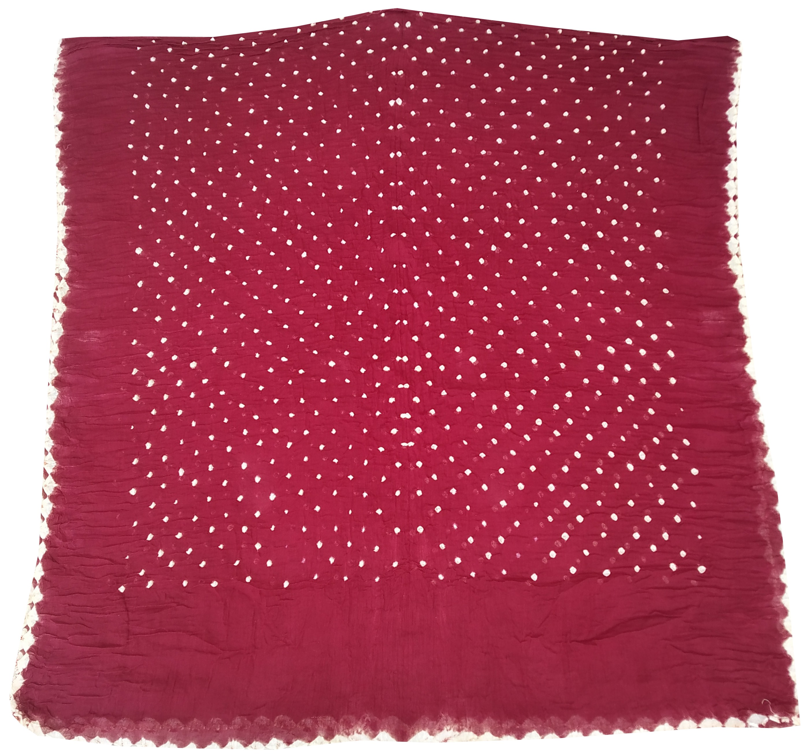 Maroon Bandhani Dress - AHVAN Handicrafts