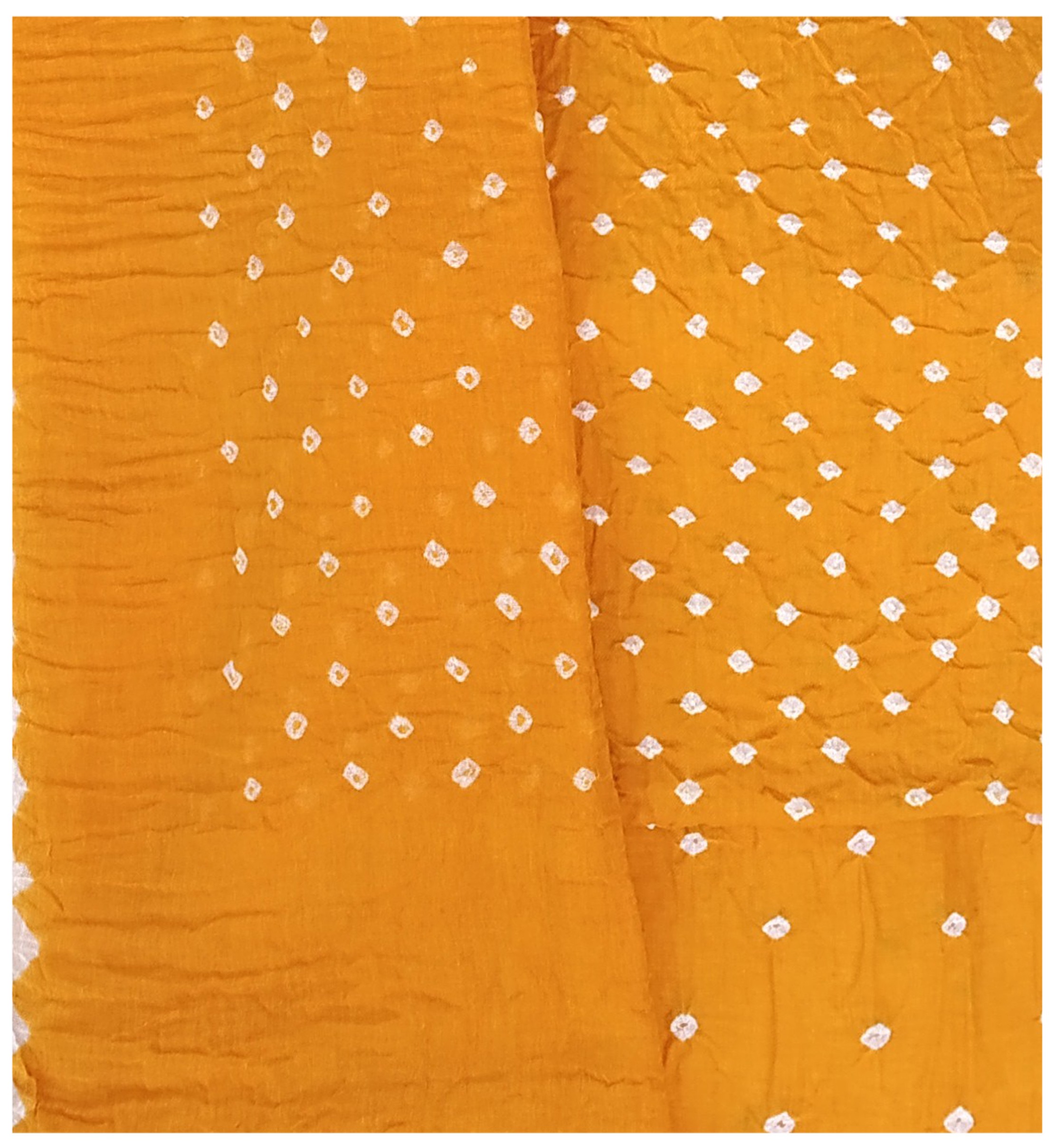 Golden Yellow Bandhani Dress - AHVAN Handicrafts