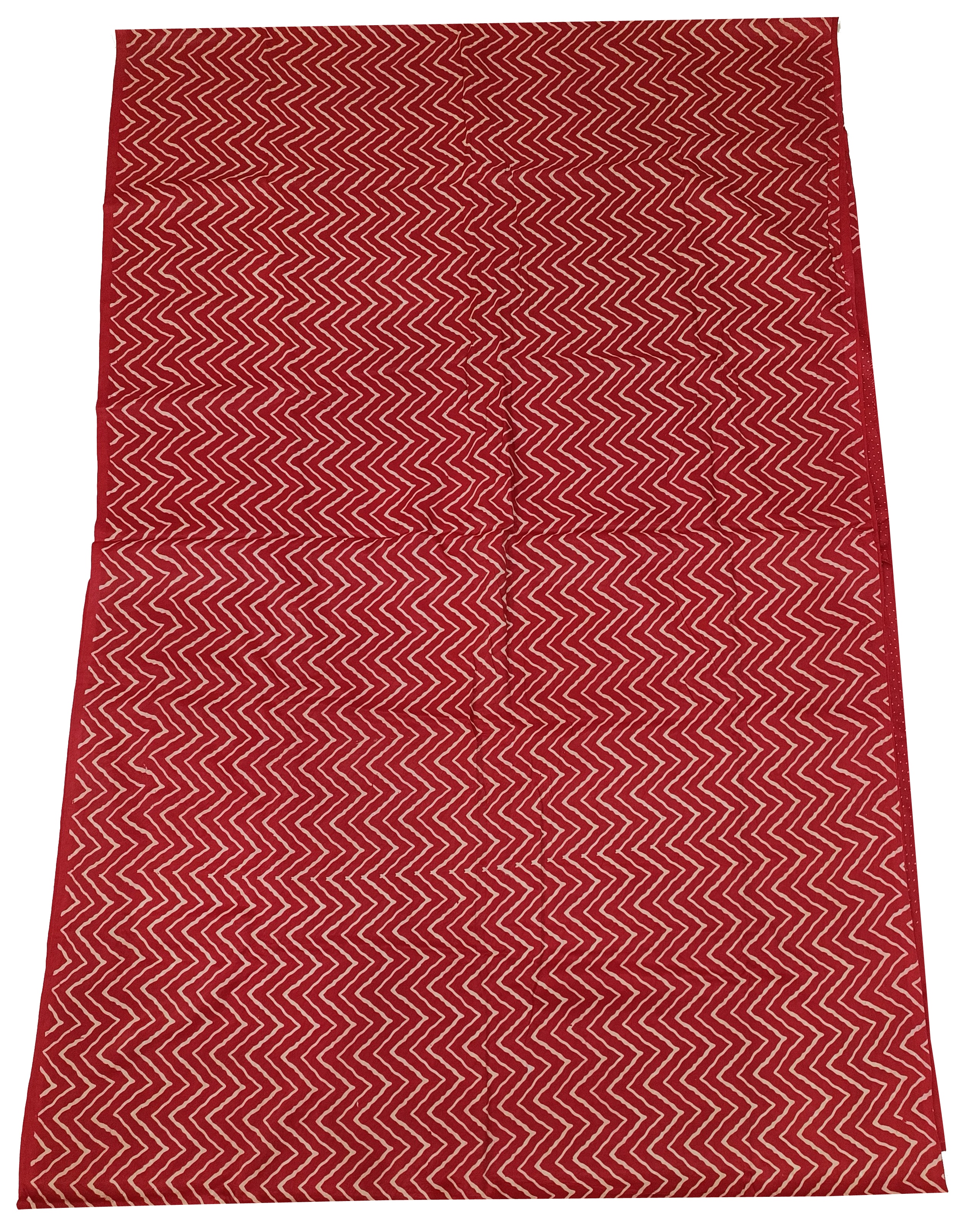 Lariya Print Red Modal Silk Saree - AHVAN Handicrafts