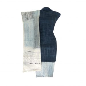 Khadi Dress Handloom Cotton Material for Women : Blue | BDM719